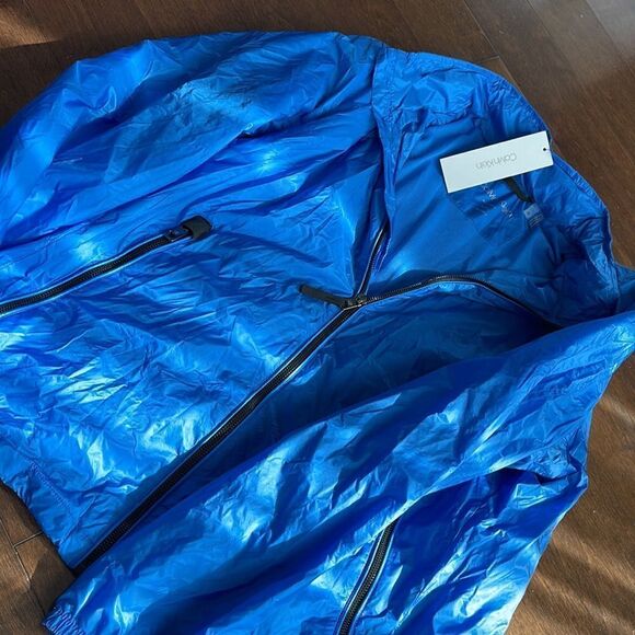 Calvin Klein Cayman Blue Lightweight Ripstop Jacket Mens NEW - Picture 2 of 5